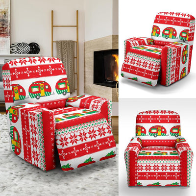 Camper Camping Ugly Christmas Design Print Recliner Slipcover-JORJUNE.COM