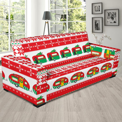 Camper Camping Ugly Christmas Design Print Sofa Slipcover-JORJUNE.COM