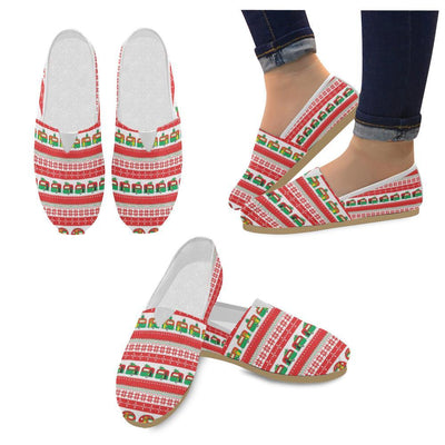 Camper Camping Ugly Christmas Design Print Women Casual Shoes-JorJune.com