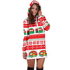 Camper Camping Ugly Christmas Design Print Women Hoodie Dress