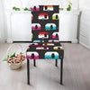 Camper Caravan Pattern Dining Chair Slipcover-JORJUNE.COM