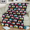 Camper Caravan Pattern Fleece Blanket