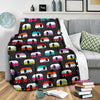 Camper Caravan Pattern Fleece Blanket