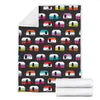 Camper Caravan Pattern Fleece Blanket