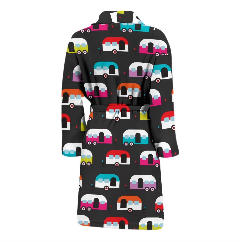 Camper Caravan Pattern Men Bath Robe