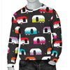 Camper Caravan Pattern Men Crewneck Sweatshirt