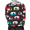 Camper Caravan Pattern Men Crewneck Sweatshirt