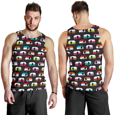 Camper Caravan Pattern Men Tank Top