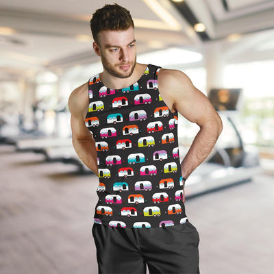 Camper Caravan Pattern Men Tank Top