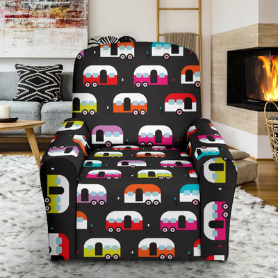 Camper Caravan Pattern Recliner Slipcover-JORJUNE.COM