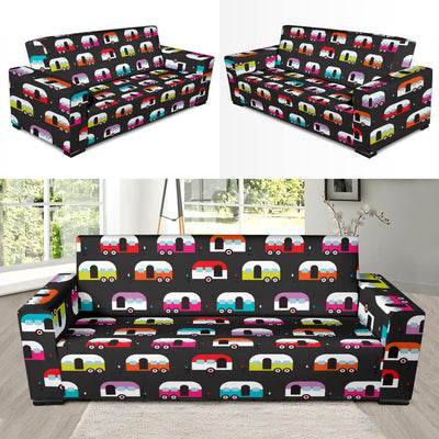 Camper Caravan Pattern Sofa Slipcover-JORJUNE.COM