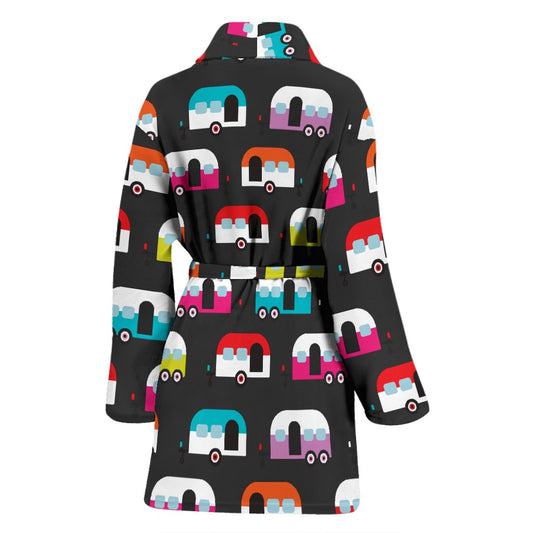 Camper Caravan Pattern Women Bath Robe