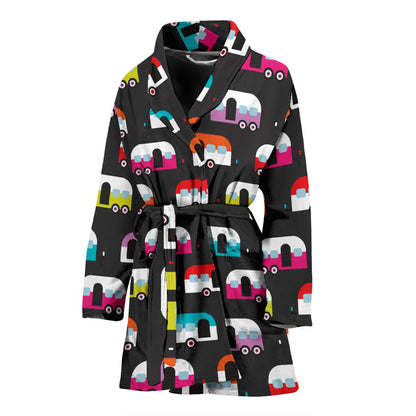 Camper Caravan Pattern Women Bath Robe