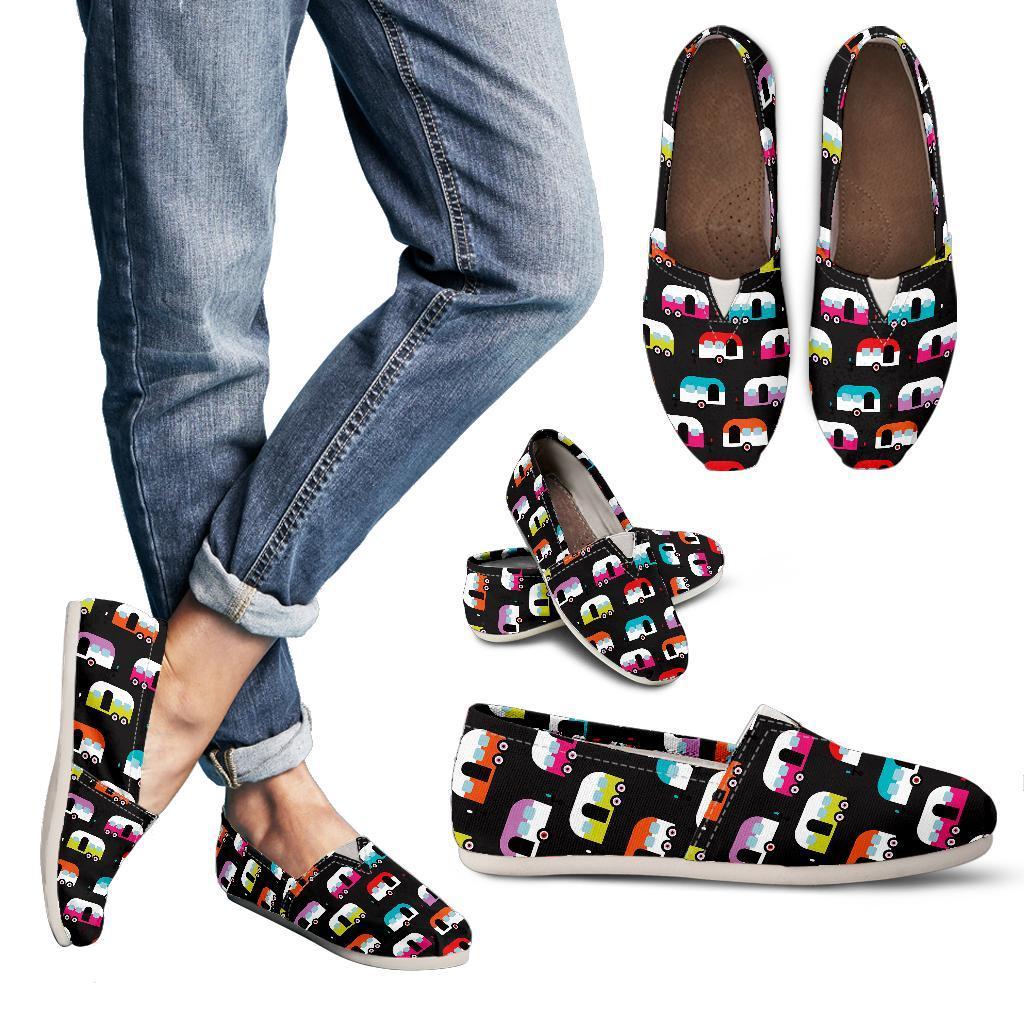 Camper Caravan Pattern Women Casual Shoes-JorJune.com