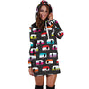 Camper Caravan Pattern Women Hoodie Dress