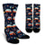 Camper Caravan Print Pattern Crew Socks