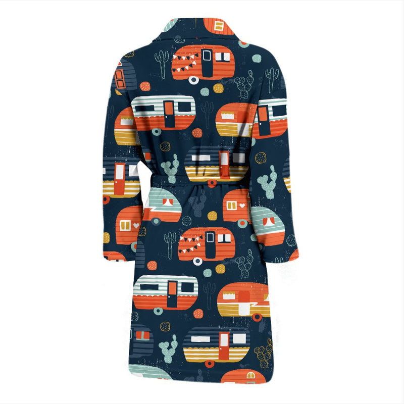 Camper Caravan Print Pattern Men Bath Robe