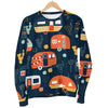 Camper Caravan Print Pattern Men Crewneck Sweatshirt