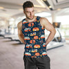 Camper Caravan Print Pattern Men Tank Top