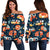 Camper Caravan Print Pattern Off Shoulder Sweatshirt