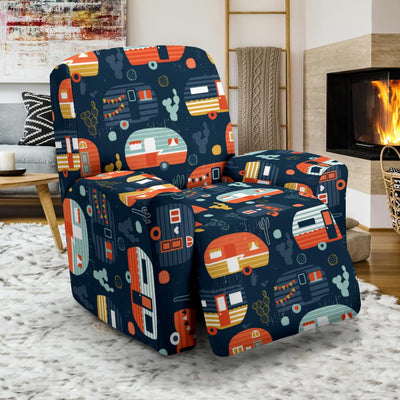 Camper Caravan Print Pattern Recliner Slipcover-JORJUNE.COM