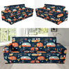 Camper Caravan Print Pattern Sofa Slipcover-JORJUNE.COM