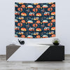 Camper Caravan Print Pattern Tapestry