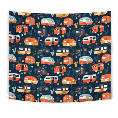 Camper Caravan Print Pattern Tapestry