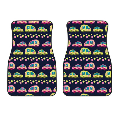 Camper Cute Camping Design No 3 Print Car Floor Mats-JorJune