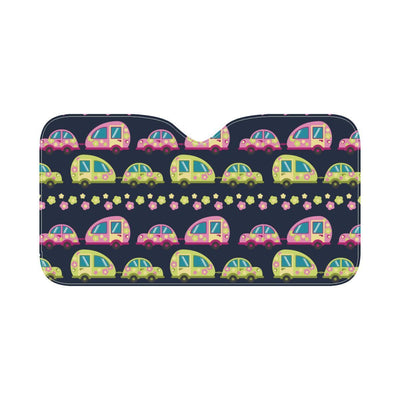 Camper Cute Camping Design No 3 Print Car Sun Shade-JorJune