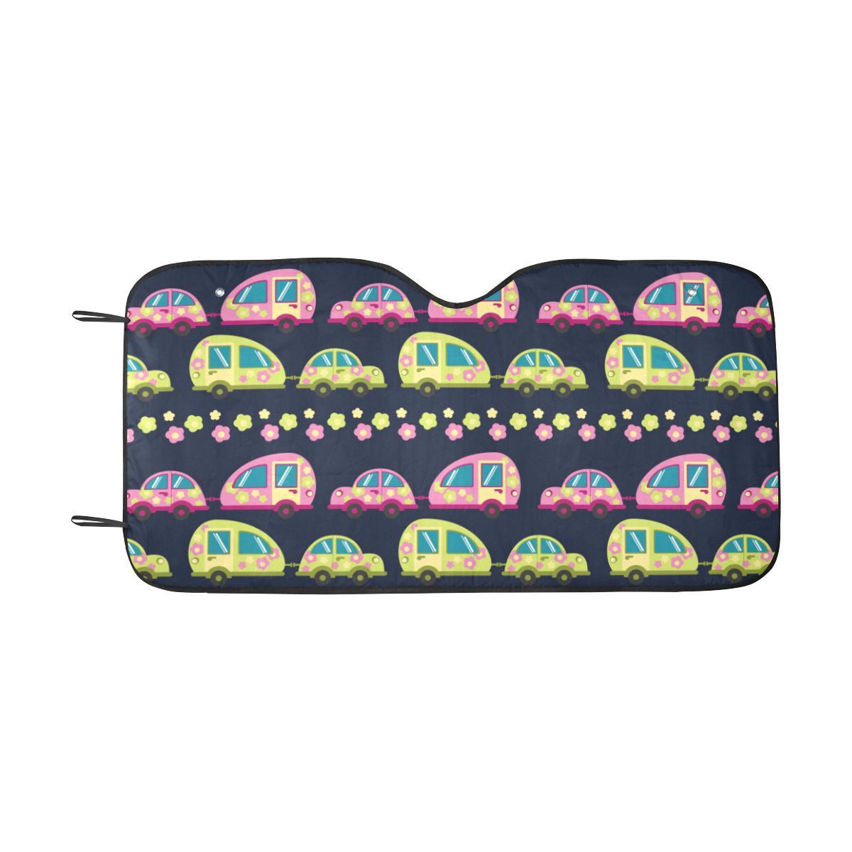 Camper Cute Camping Design No 3 Print Car Sun Shade-JorJune