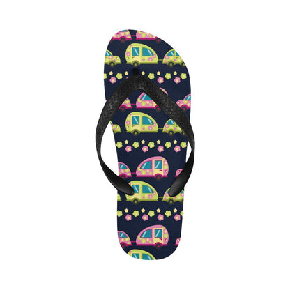 Camper Cute Camping Design No 3 Print Flip Flops-JorJune