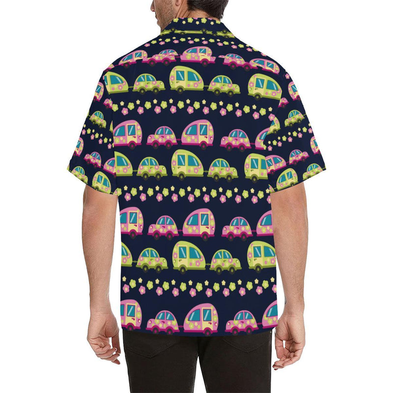 Camper Cute Camping Design No 3 Print Men Hawaiian Shirt-JorJune