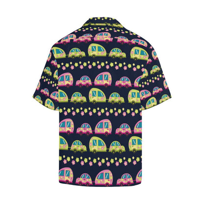 Camper Cute Camping Design No 3 Print Men Hawaiian Shirt-JorJune