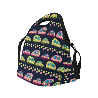 Camper Cute Camping Design No 3 Print Neoprene Lunch Bag-JorJune