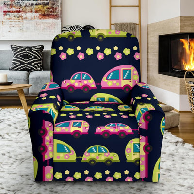 Camper Cute Camping Design No 3 Print Recliner Slipcover-JORJUNE.COM