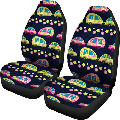 Camper Cute Camping Design No 3 Print Universal Fit Car Seat Covers
