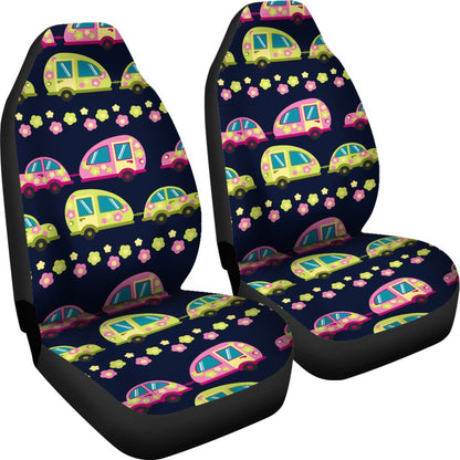 Camper Cute Camping Design No 3 Print Universal Fit Car Seat Covers