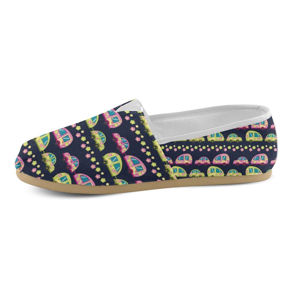 Camper Cute Camping Design No 3 Print Women Casual Shoes-JorJune.com