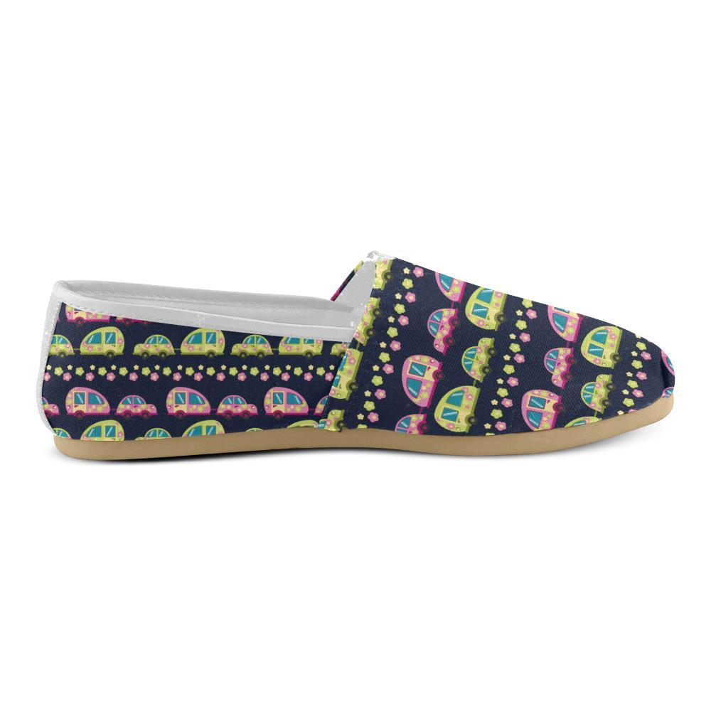 Camper Cute Camping Design No 3 Print Women Casual Shoes-JorJune.com