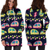 Camper Cute Camping Design No 3 Print Women Hoodie Dress