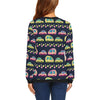 Camper Cute Camping Design No 3 Print Women Long Sleeve Sweatshirt-JorJune