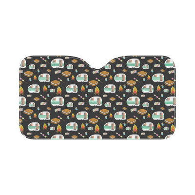 Camper marshmallow Camping Design Print Car Sun Shade-JorJune