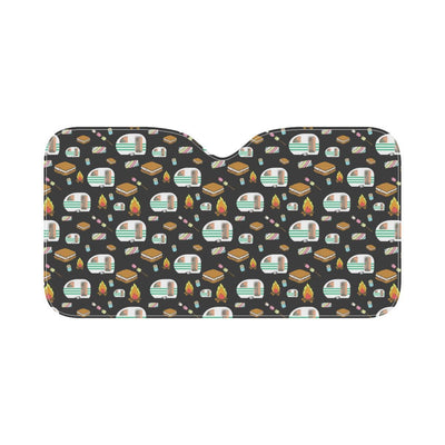 Camper marshmallow Camping Design Print Car Sun Shade-JorJune