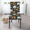 Camper marshmallow Camping Design Print Dining Chair Slipcover-JORJUNE.COM