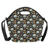 Camper marshmallow Camping Design Print Neoprene Lunch Bag-JorJune