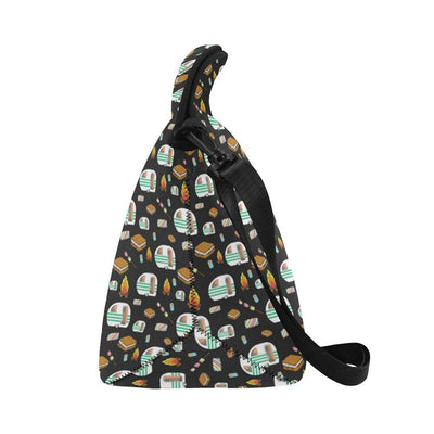 Camper marshmallow Camping Design Print Neoprene Lunch Bag-JorJune