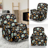 Camper marshmallow Camping Design Print Recliner Slipcover-JORJUNE.COM