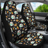 Camper Marshmallow Camping Design Print Universal Fit Car Seat Covers