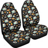 Camper Marshmallow Camping Design Print Universal Fit Car Seat Covers